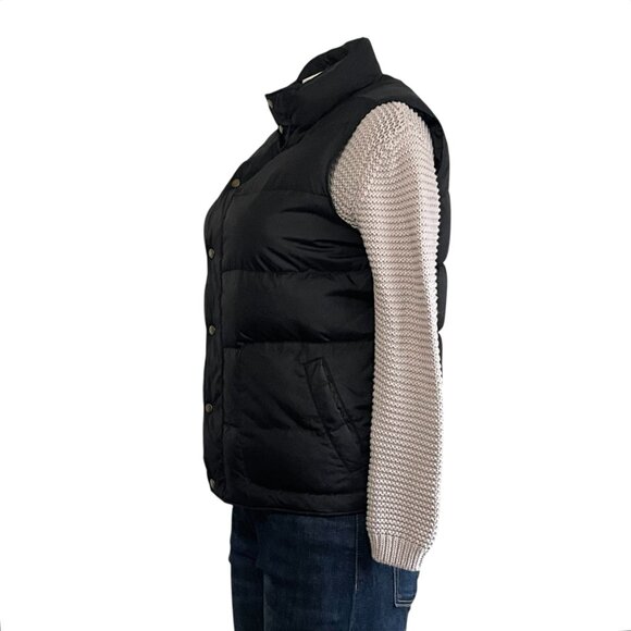 Land's End Black Puffer Vest Jacket - Mens / Boyfriend Vest - 42/44 - Picture 4 of 11